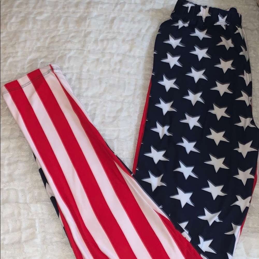 American flag leggings